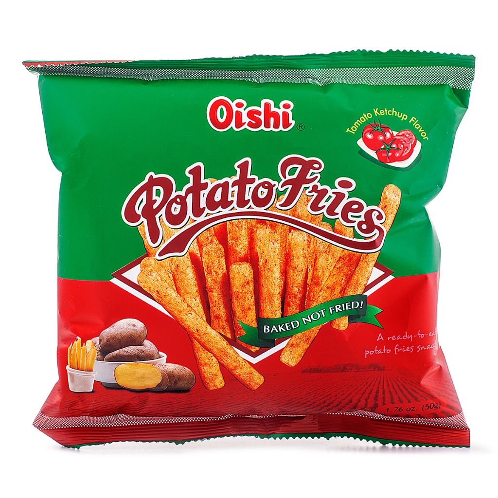 Oishi Potato Fries, Ketchup Flavor 50 g