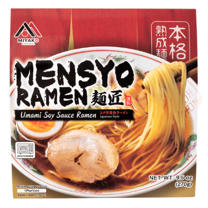 Miyako Mensyo Soy Sauce Ramen Frozen 9.5 oz