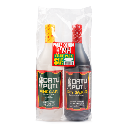 Datu Puti Value Pack, Soy Sauce and Vinegar 1000 ml