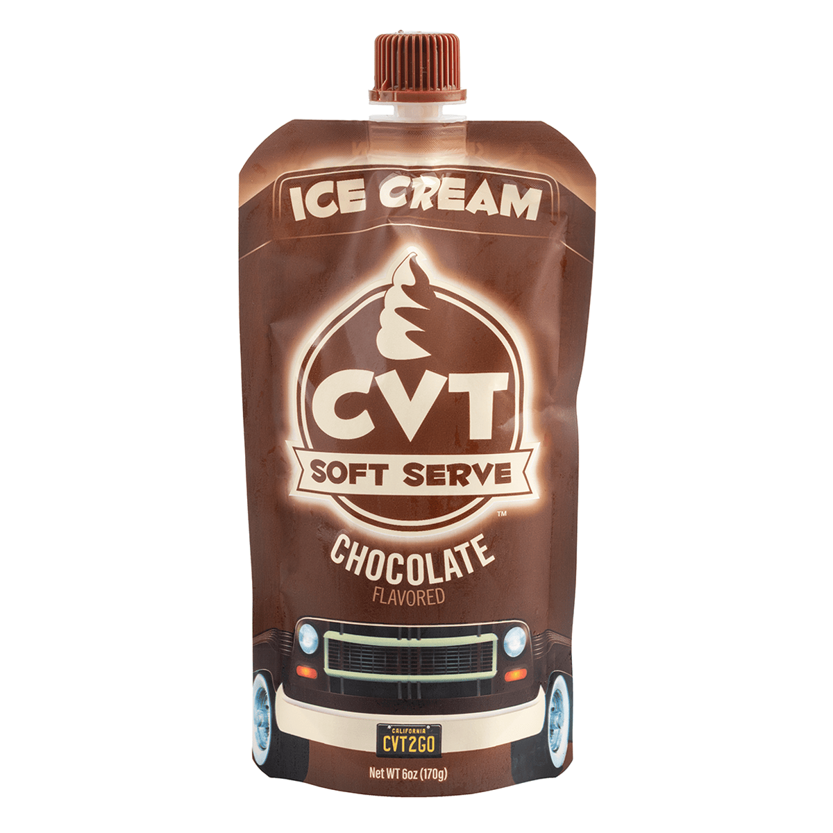 CVT Soft Serve Chocolate Ice Cream 6 oz