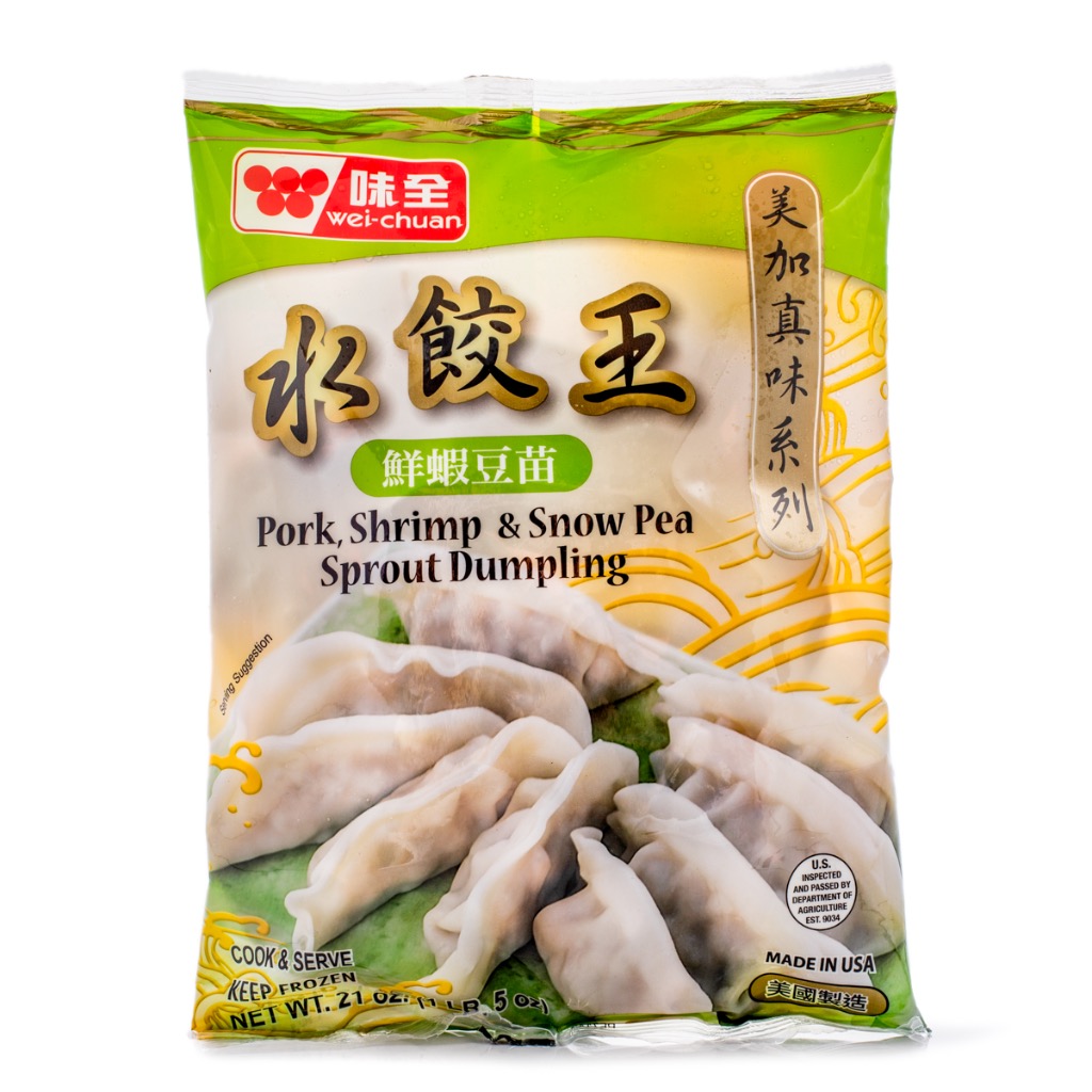 Wei-Chuan Pork, Shrimp, and Snow Pea Sprout Dumpling, Frozen 595 g