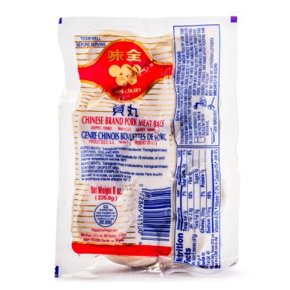 Wei-Chuan Pork Meatballs, Frozen 8 oz