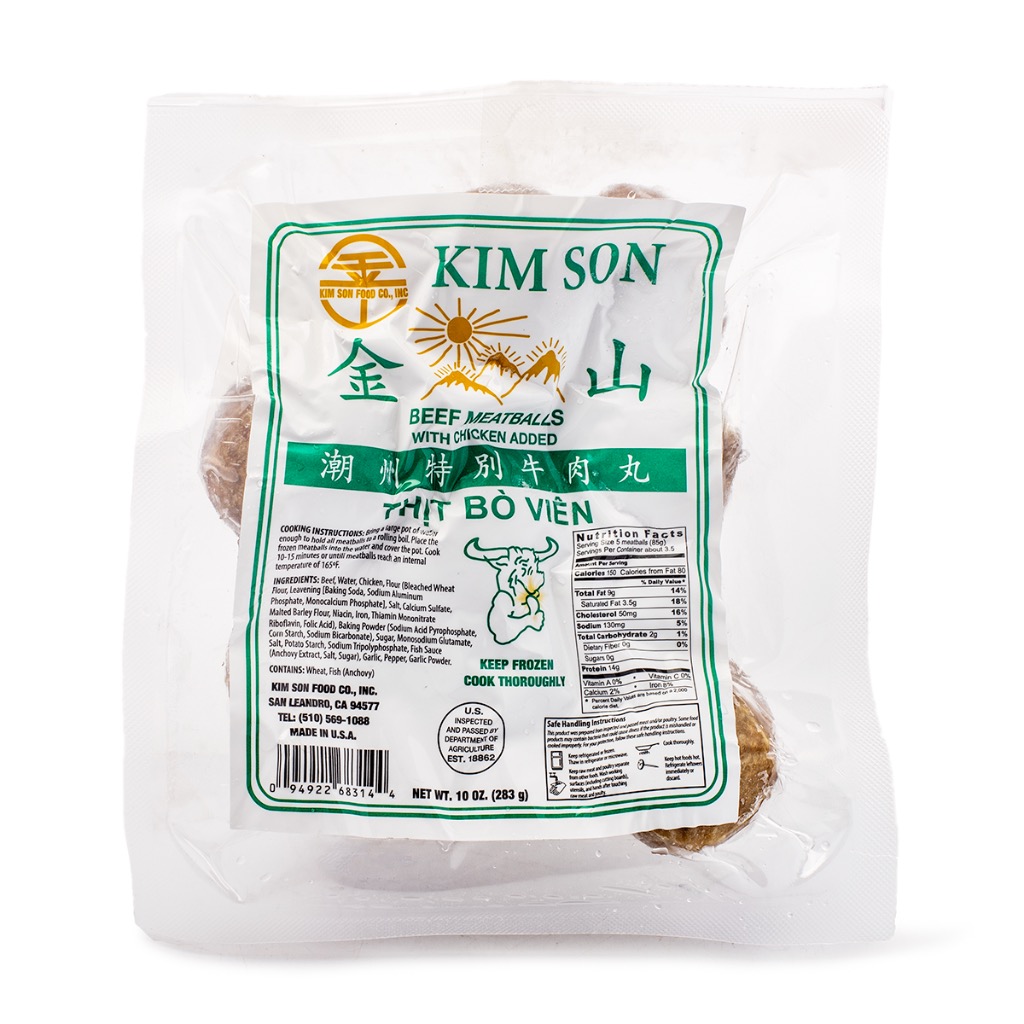 Kim Son Beef Meatballs with Chicken, Frozen 283 g