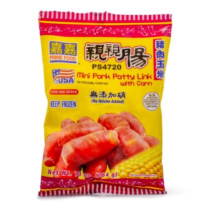 Prime Food Mini Pork Patty Link with Corn, Frozen 284 g