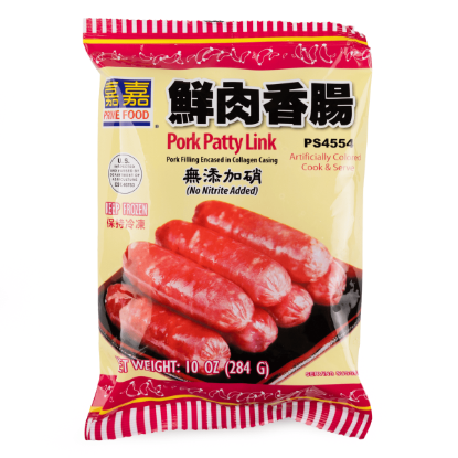 Prime Food Cured Pork Sausage, Frozen 10 oz