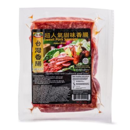 Chunwei Taiwan Uncooked Sweet Pork Sausage, Frozen 12 oz