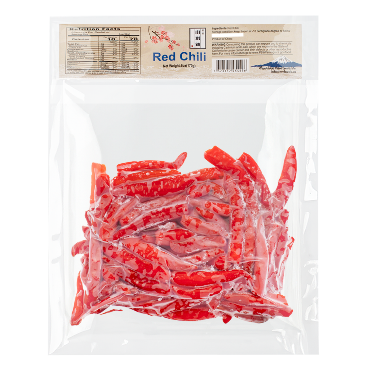 MV Frozen Red Chili 170 g