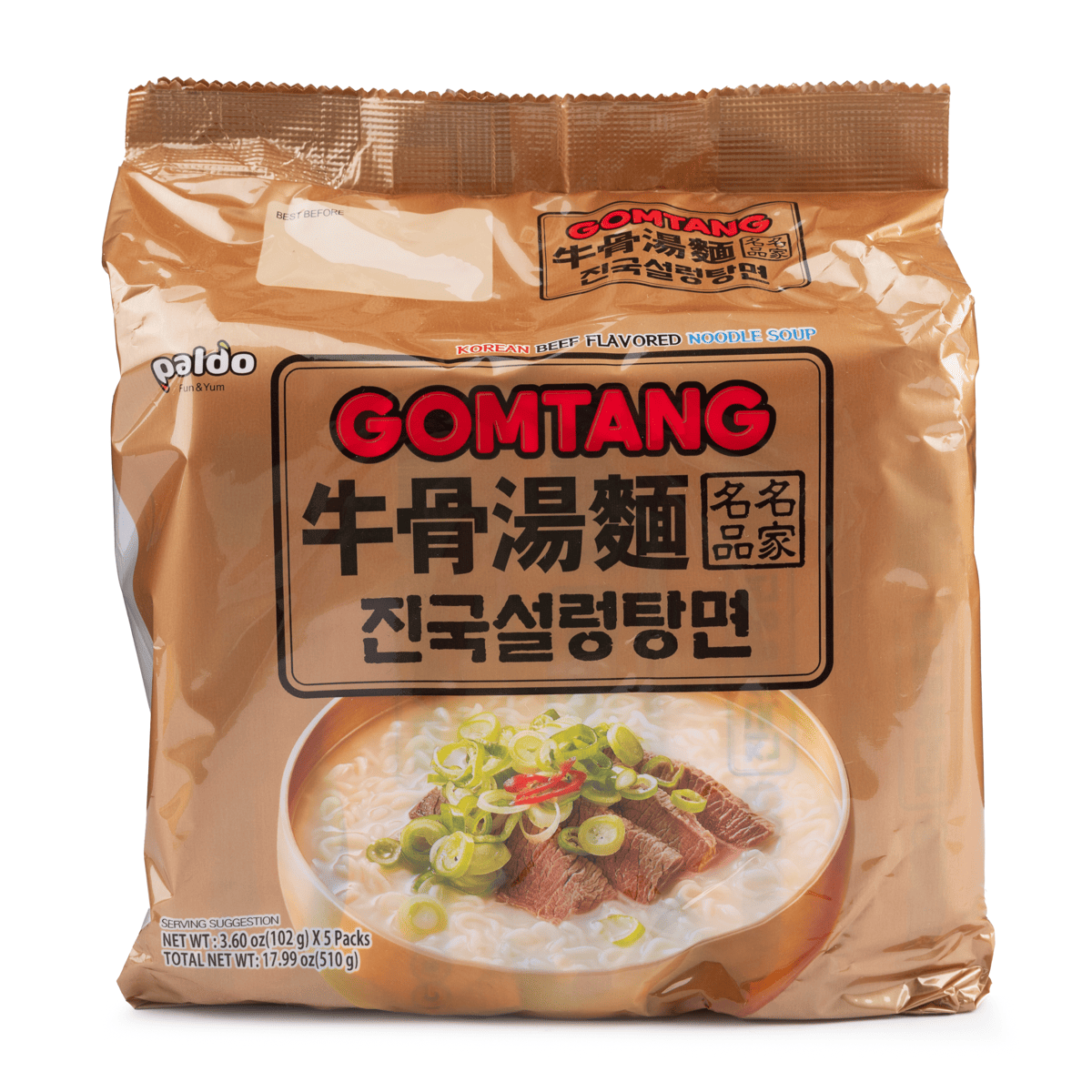 Paldo Gomtang Ramen 102g*5 510 g