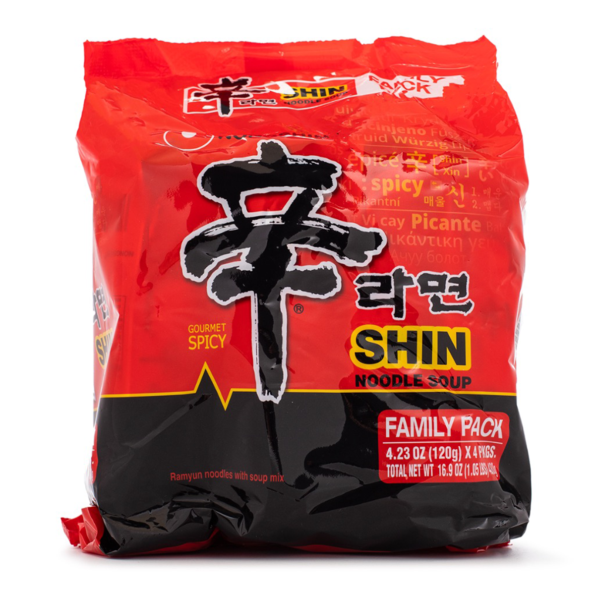 Nongshim Shin Ramen Noodle Soup 120g*4 480 g