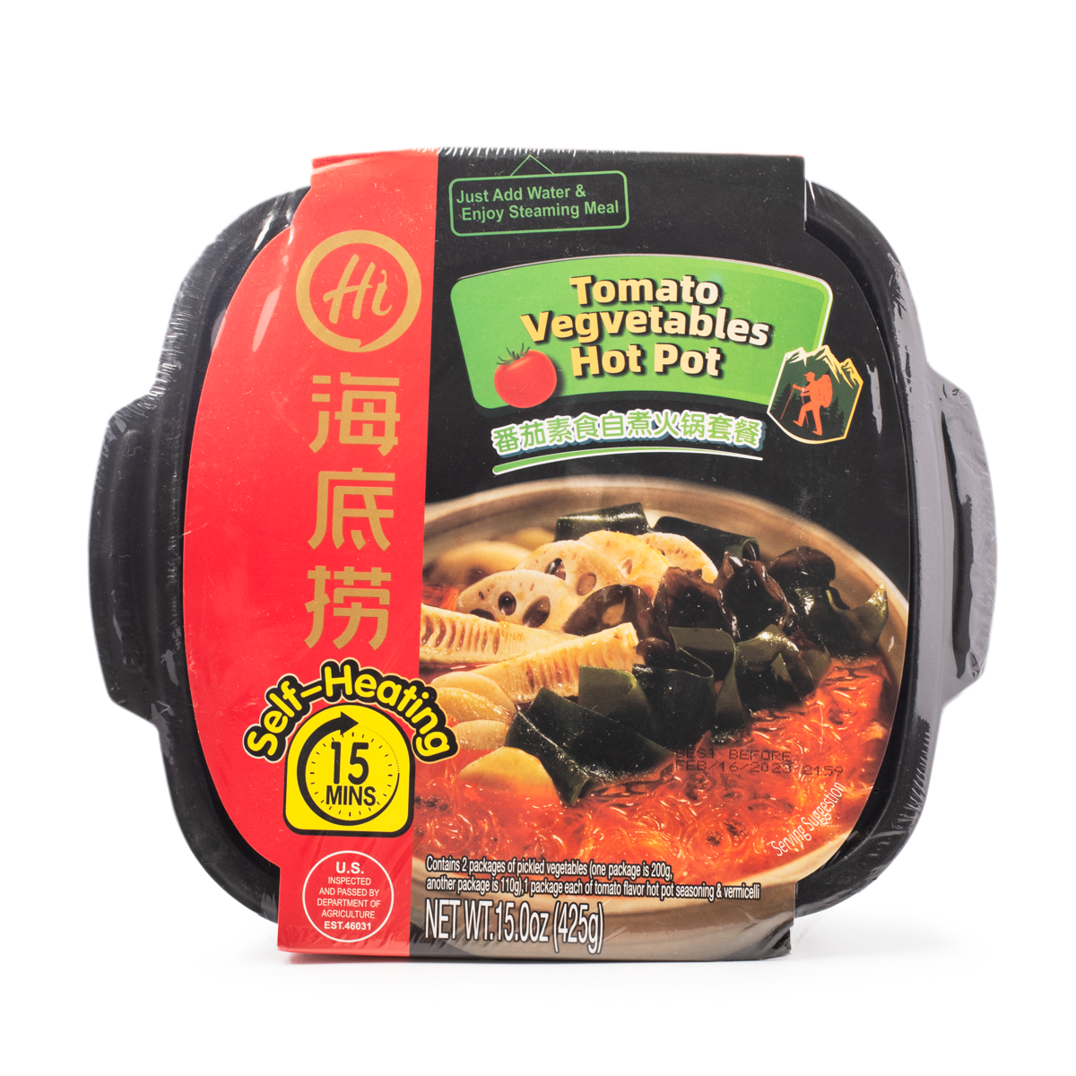 Haidilao Vegetables Self-Heating Hotpot Tomato Flavor 315 g