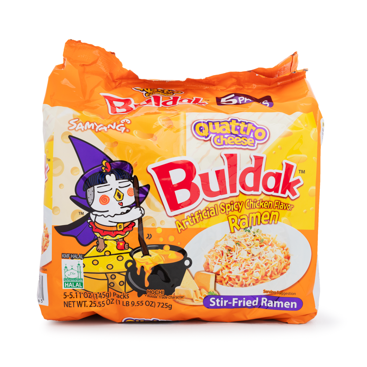 Samyang Buldak Ramen Hot Chicken Quattro Cheese Flavor 5.11 oz*5 each