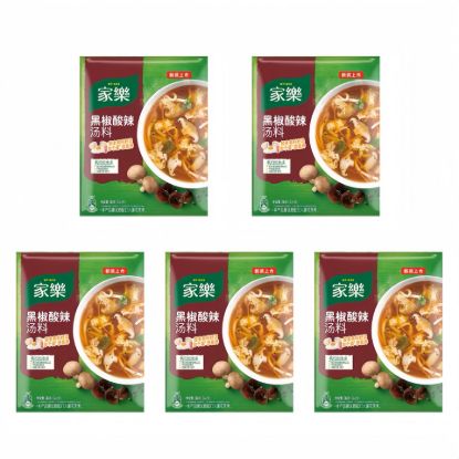 Jiale Black Pepper Hot and Sour Soup Package Instant Soup 36g*5 bags 180 g