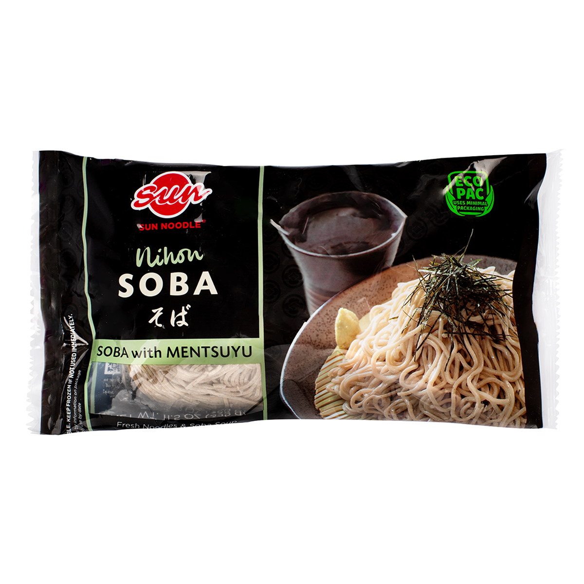 Sun Noodle Soba Noodle (buckwheat) with Soup (2 Servings) 11.5 oz