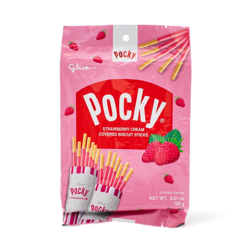 Glico Pocky Strawberry 9P 108 g