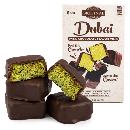 Original Natural Sweets Dubai Dark Chocolate Minis 6 oz