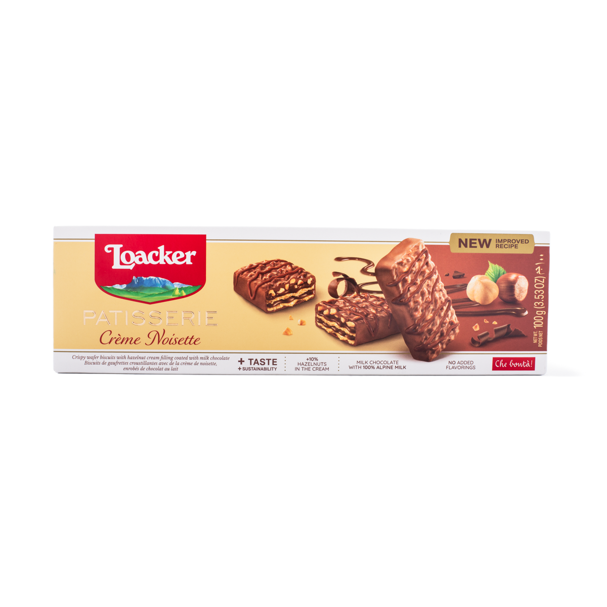 Loacker GP Chocolate Biscuits Cream Noisette 100 g