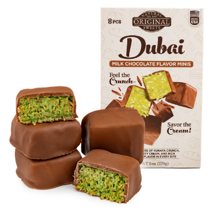 Original Natural Sweets Dubai Milk Chocolate Minis 6 oz