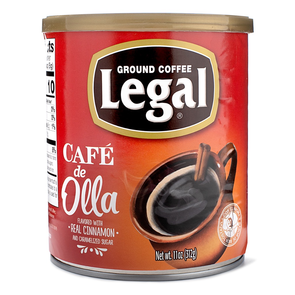 Legal Cafe de Olla Ground Coffee, Caramelized Sugar and Cinnamon Blend 11 oz