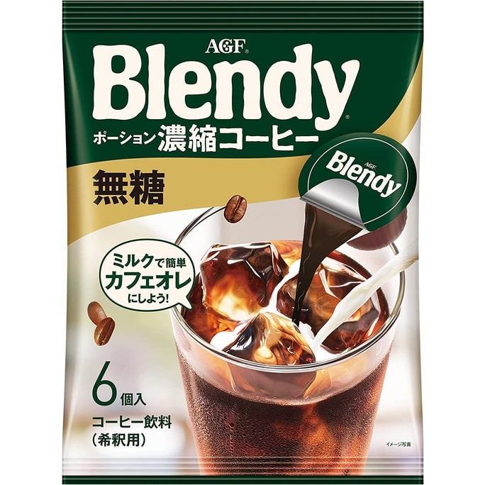 AGF Blendy Concentrated Coffee Sugar-Free 18g*6 1 each
