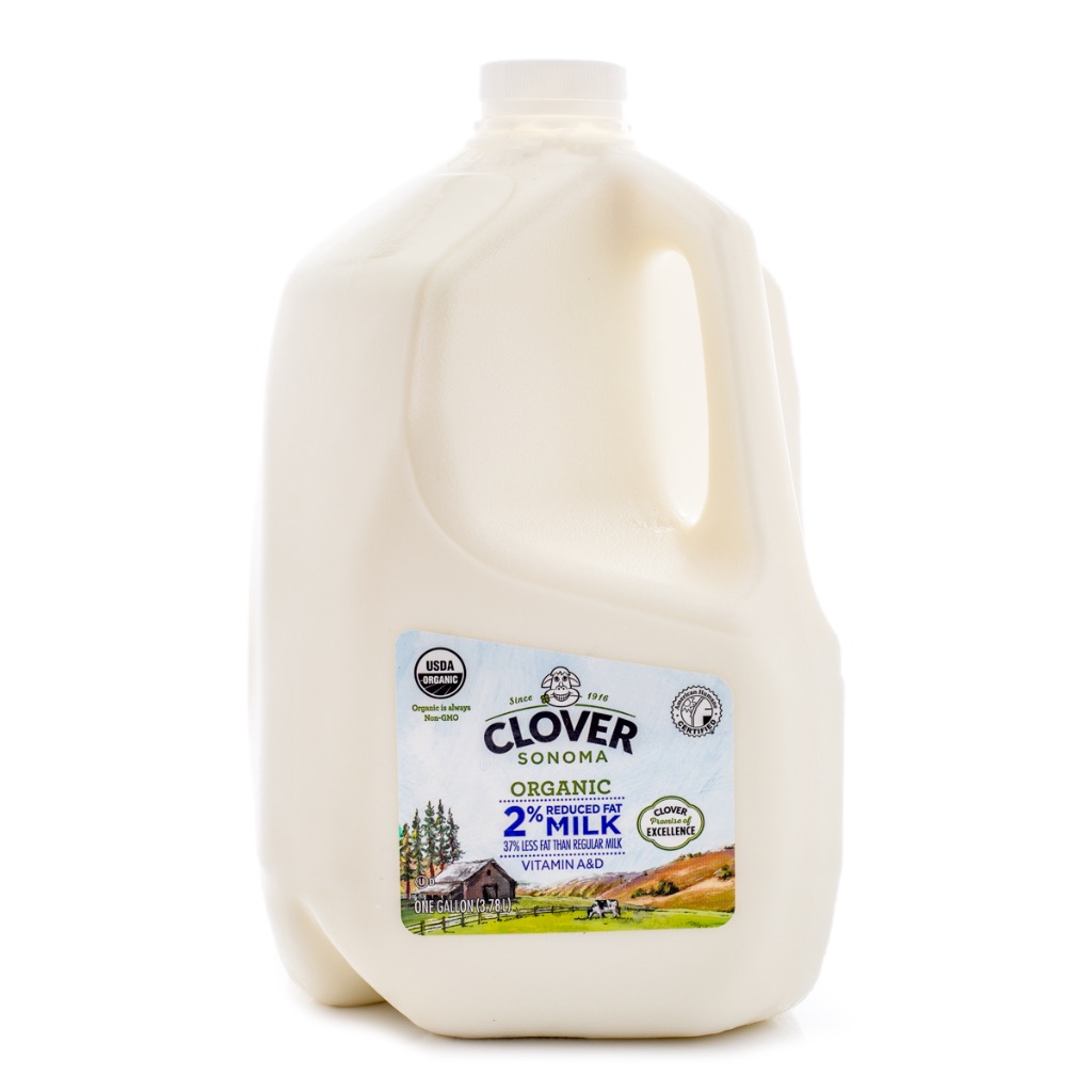 Clover Sonoma Organic 2% Milk 127.8 fl.oz