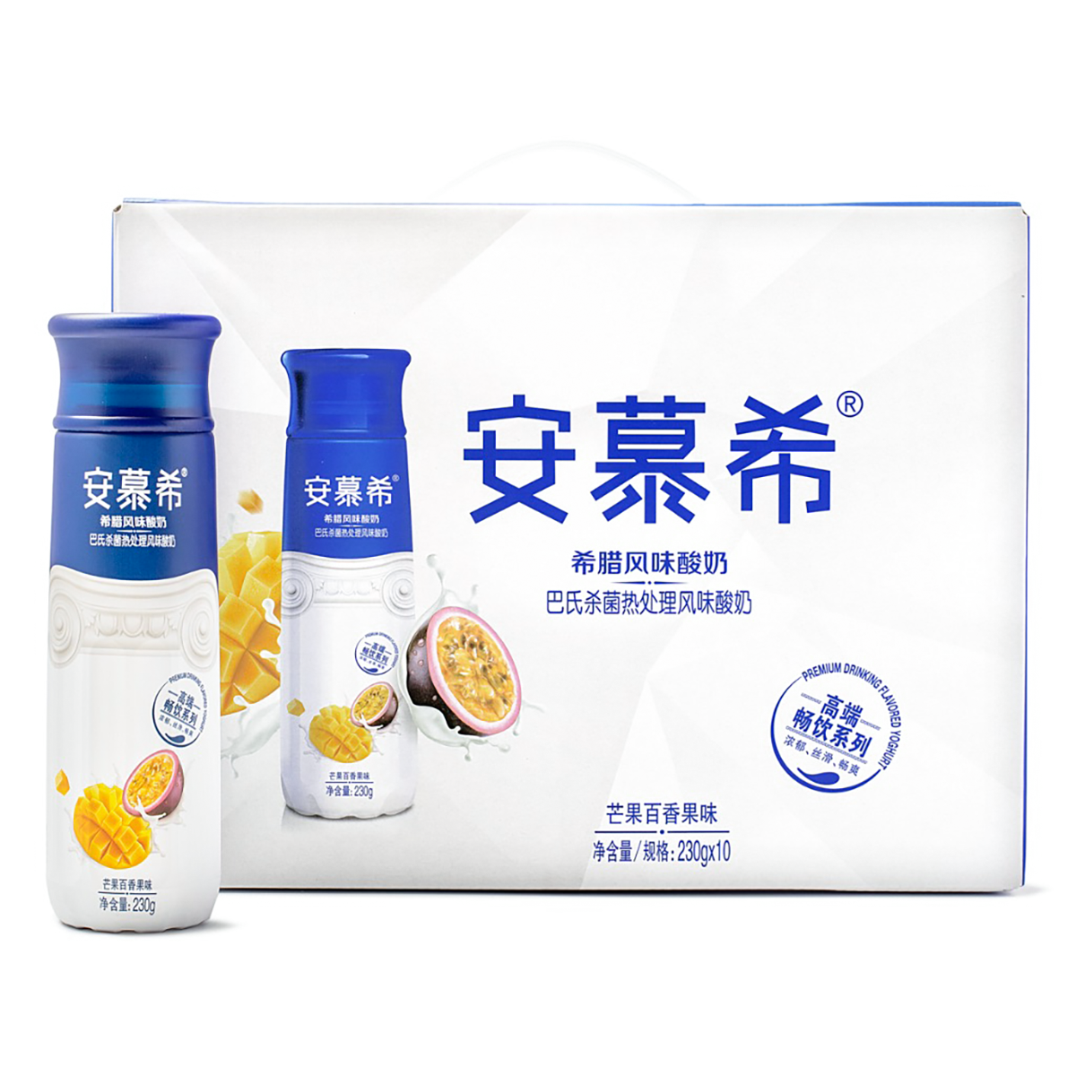 Ambrosial Mango and Passion Fruit Yogurt Drink 230 g*10 bottles