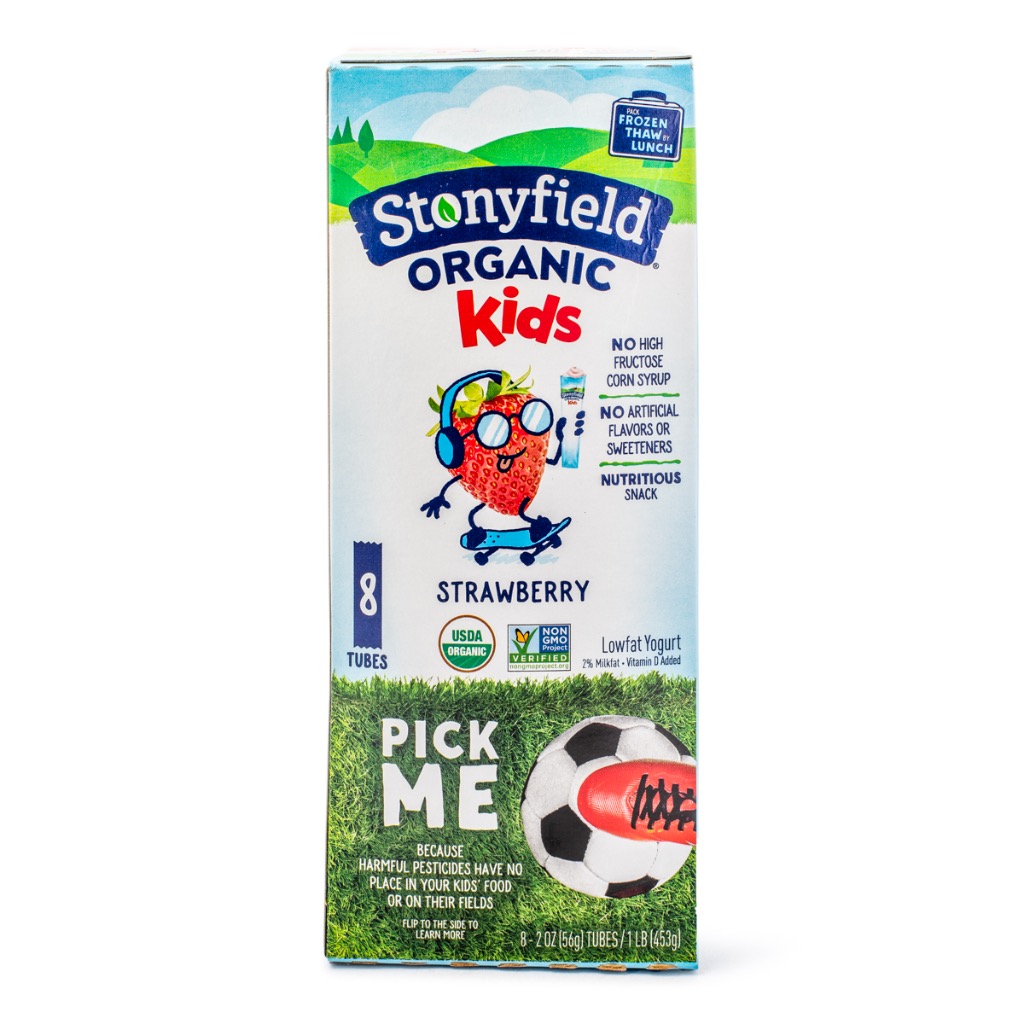 Stonyfield Organic Kids Strawberry Yogurt Tubes 8pk 16 oz