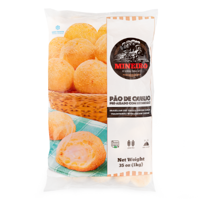 Mineiro Brazilian Prebaked Cheese Rolls with Cream Cheese 35 oz