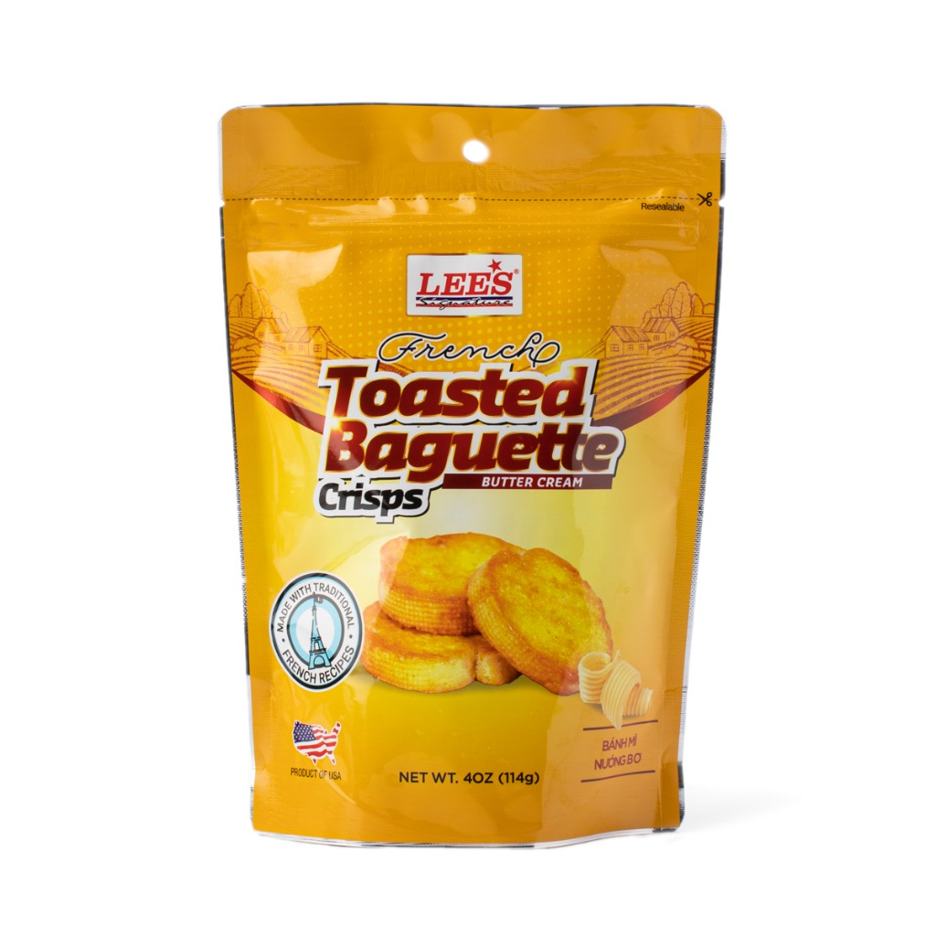 Lee's Toasted Baguette Crisps with Butter Cream 4 oz
