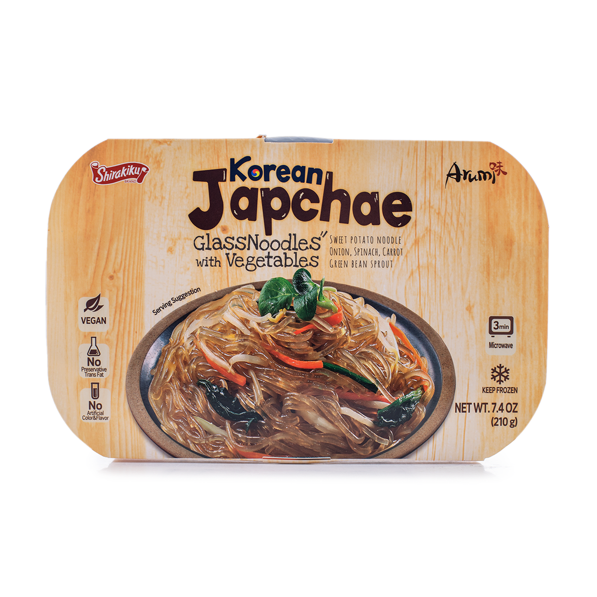 Shirakiku Korean Japchae Glass Noodles With Vegetables 210 g