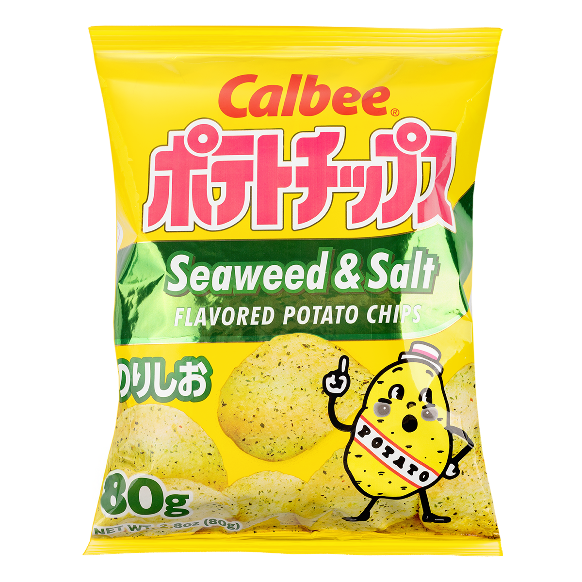 Calbee Potato Chips Salt&Seaweed 80 g