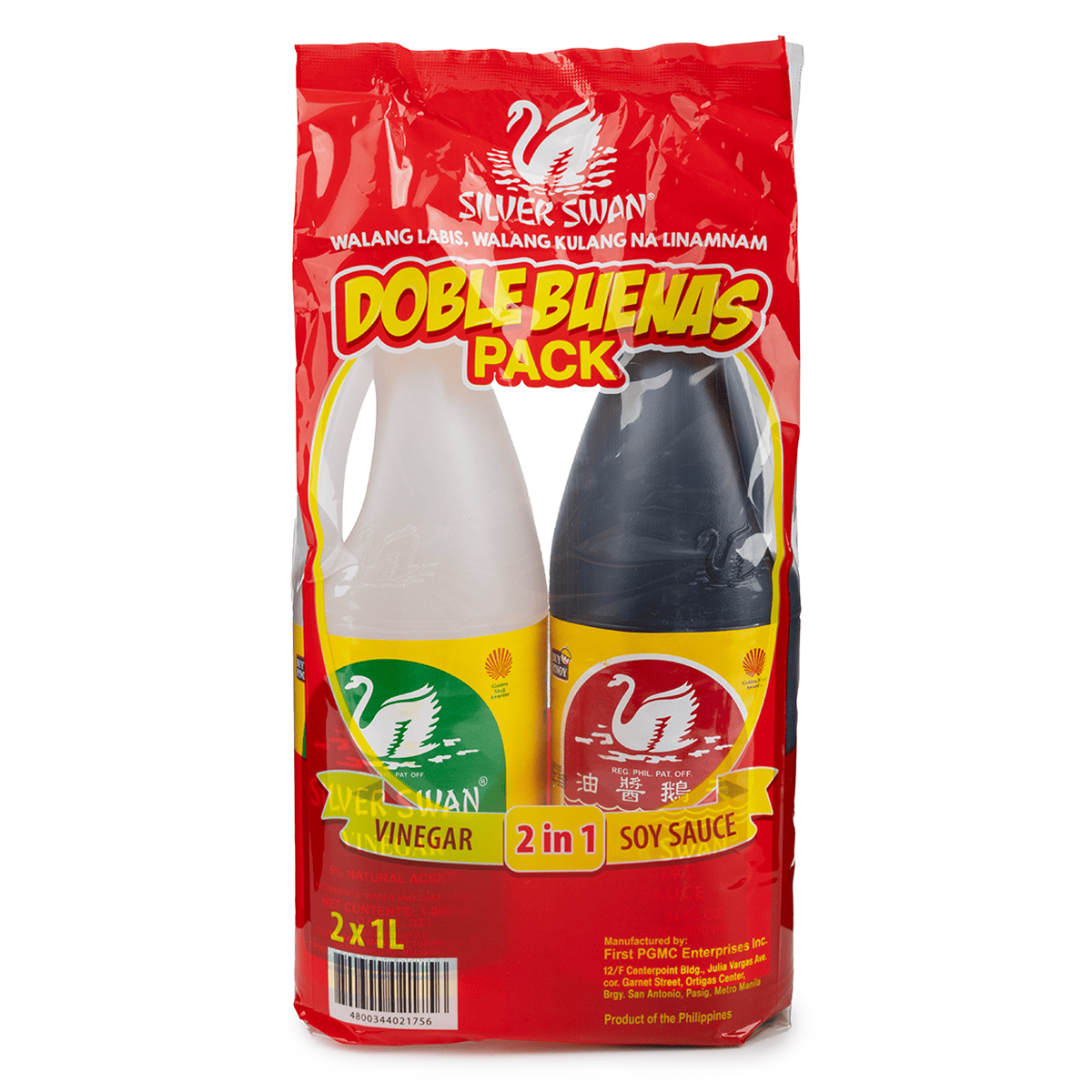 Silver Swan Soy Sauce and Vinegar, Value Pack 1000 ml