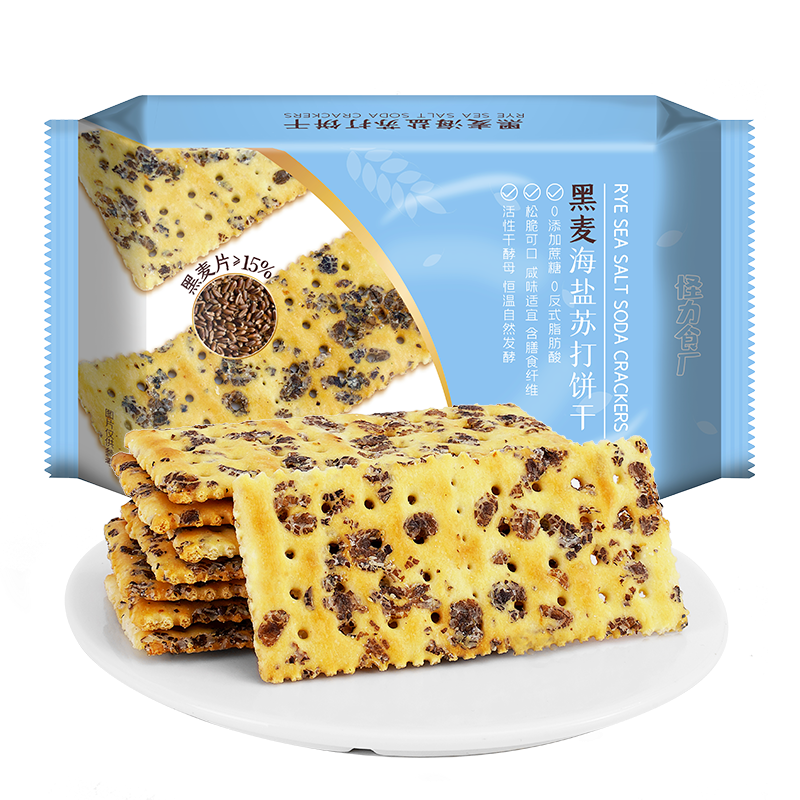 GuaiLi Food Factory Rye Sea Salt Soda Crackers180g 180 g