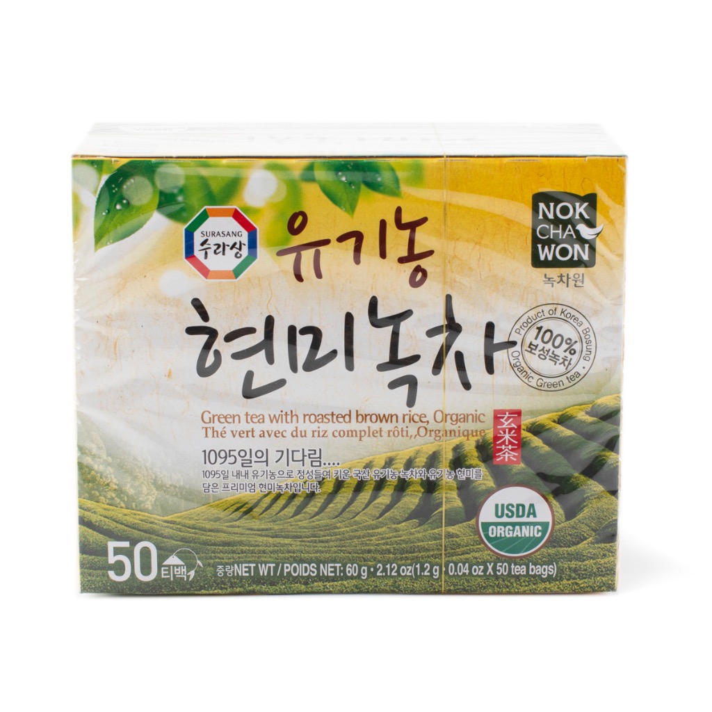 Surasang Organic Green Tea with Brown Rice 0.04 oz*50 pack