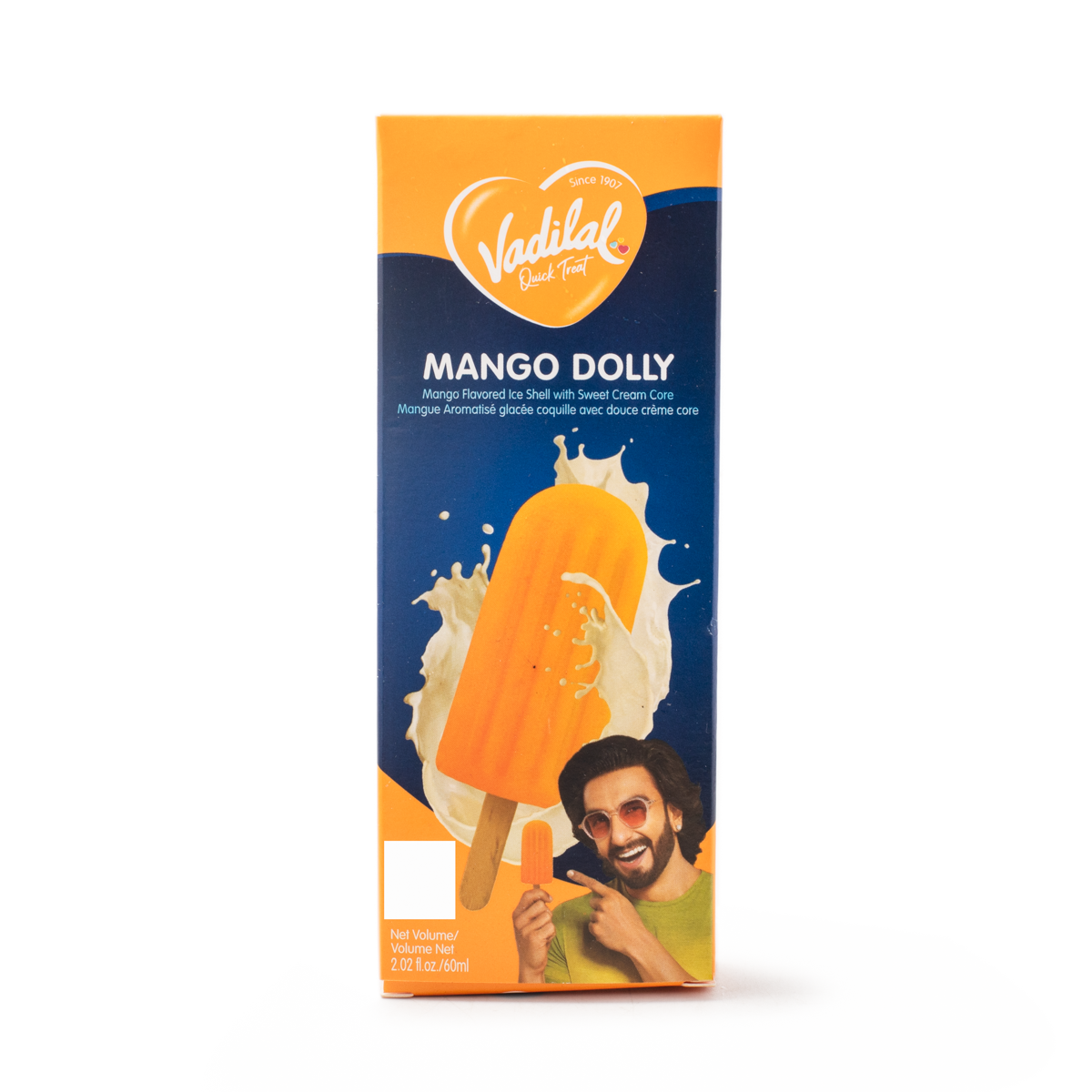 Vadilal Mango Dolly Ice Cream 2.05 fl.oz