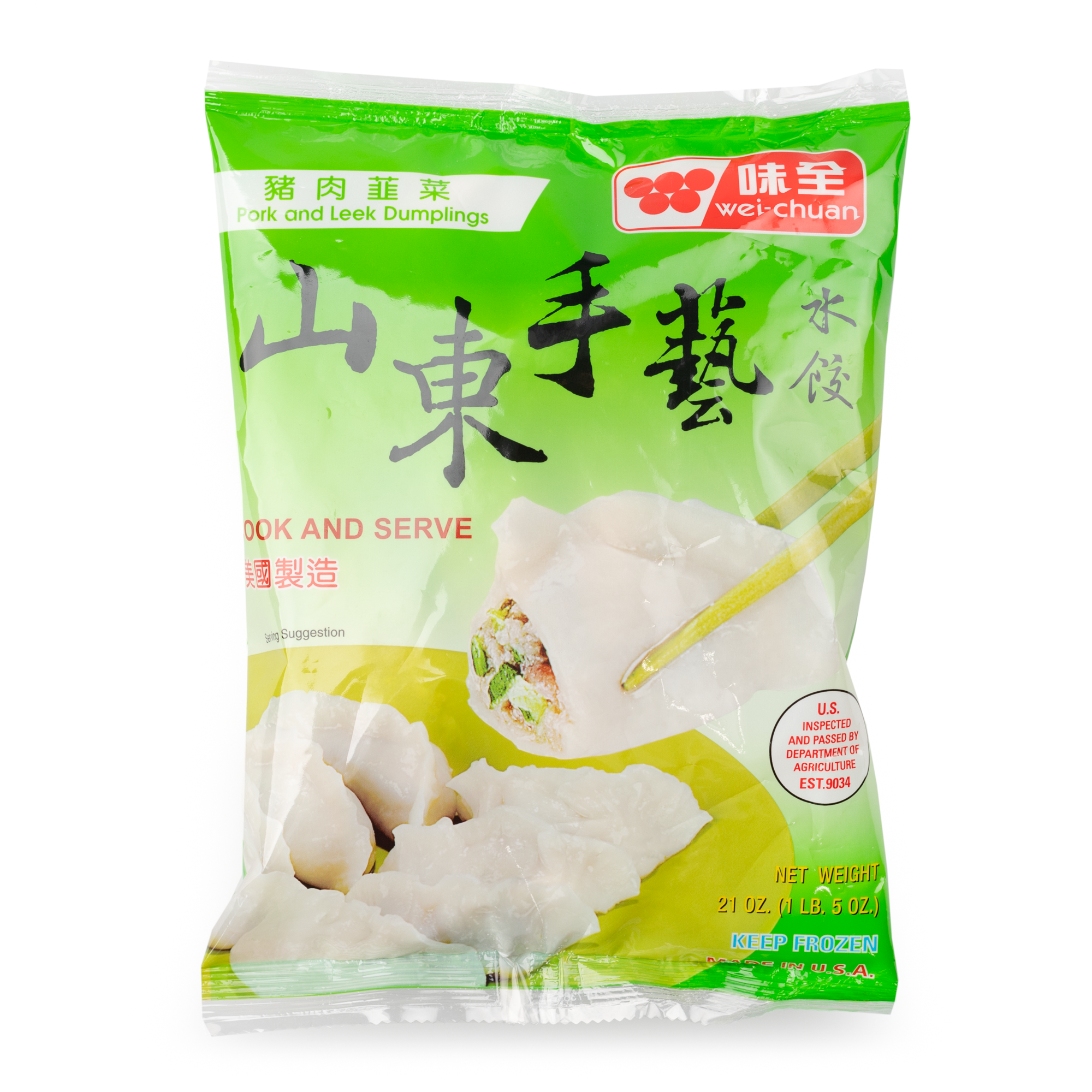 Wei-Chuan Pork and Leek Dumplings Frozen 21 oz
