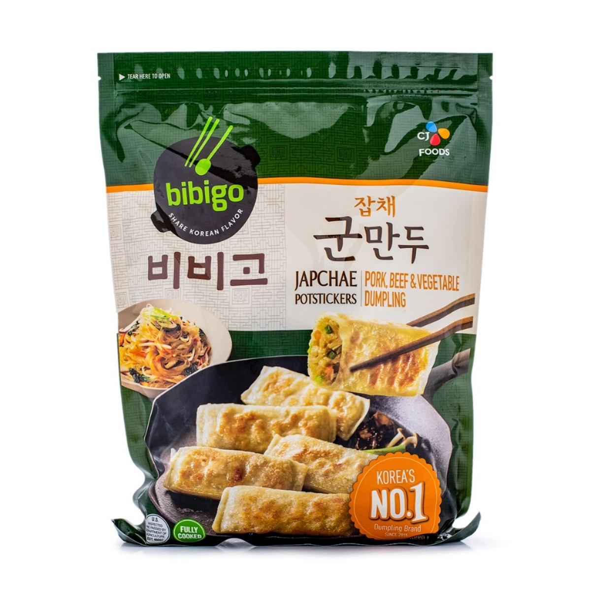 CJ Bibigo Crispy Dumplings with Meat and Vegetables, Frozen 28 oz