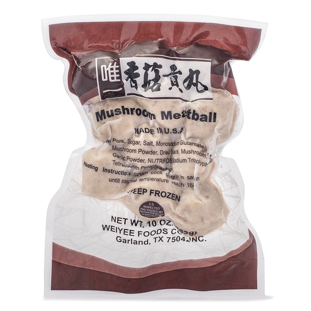 Weiyee Mushroom Meatballs, Frozen 10 oz