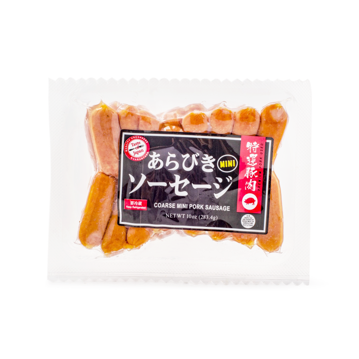 Taste of Japan Mini Pork Coarse Sausage 10 oz