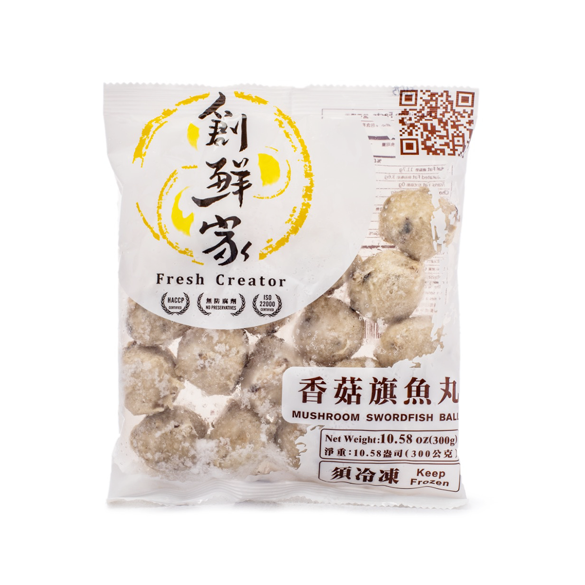 Fresh Creator Mushroom Swordfish Balls, Frozen 300 g