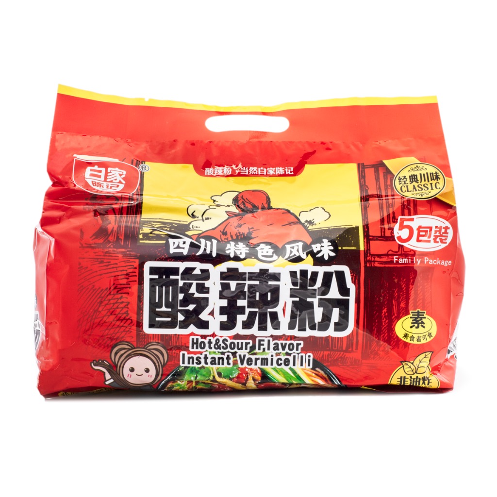 Baijia Instant Vermicelli, Hot and Sour Flavor 5pk 525 g