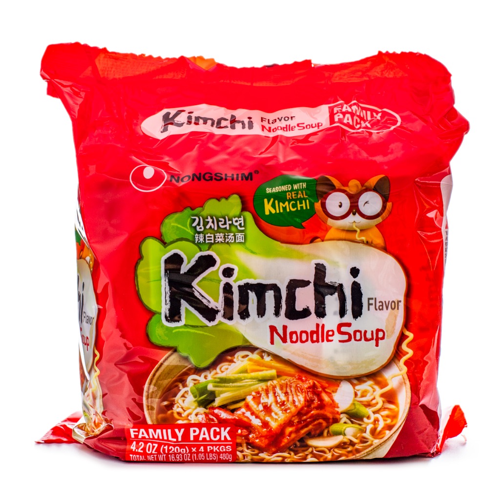 Nongshim Kimchi Ramen Noodle Soup 120g*4 480 g