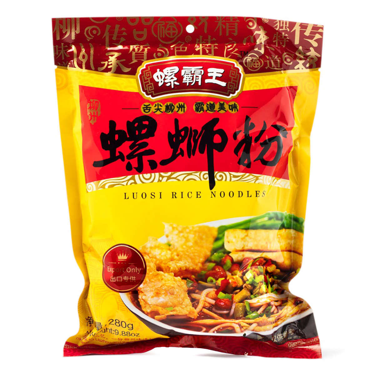 Luobawang Liuzhou Guangxi Specialty LuoSiFen Hot Spicy Snail Noodles 280 g