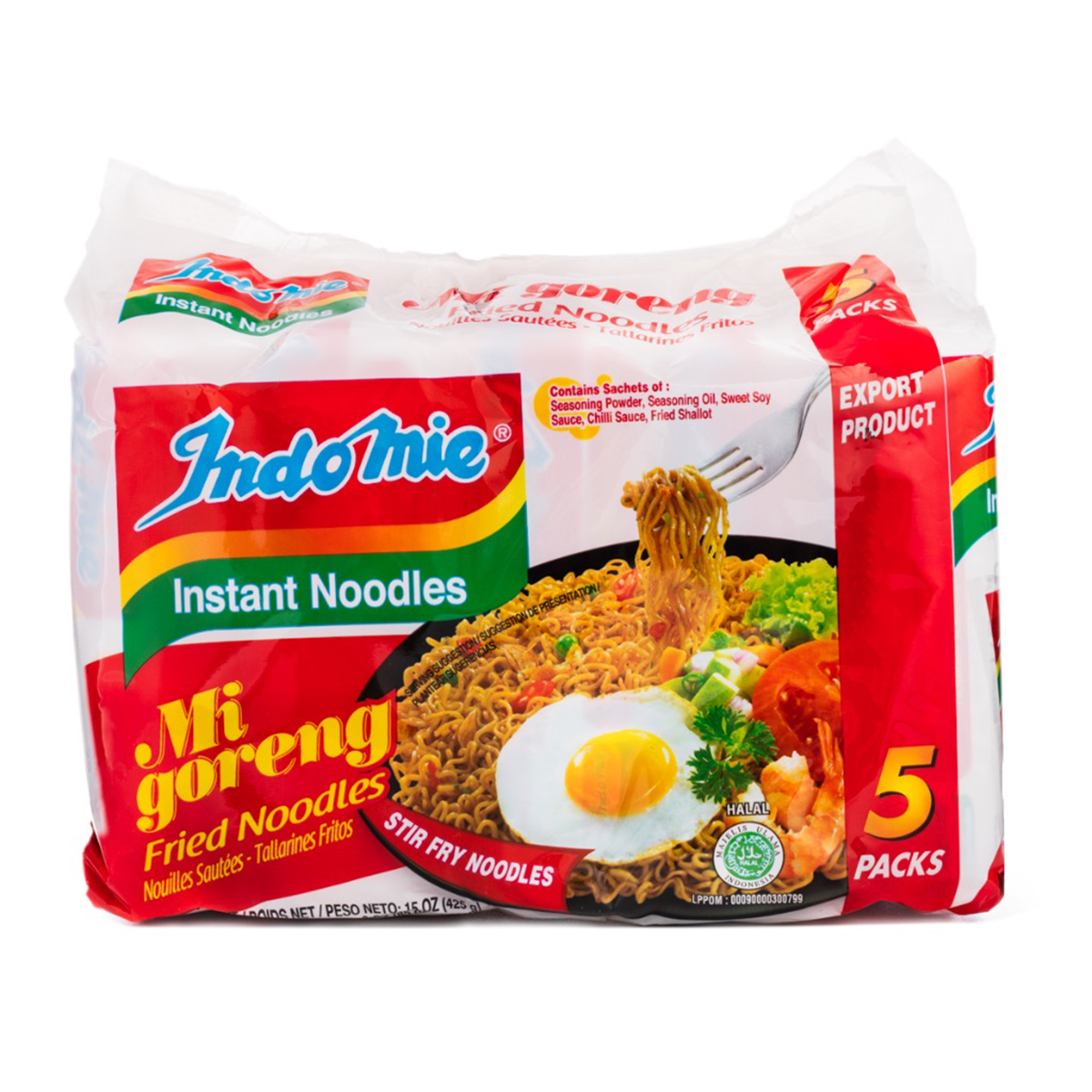 Indomie Mi Goreng Fried Instant Noodles 85g*5 425 g