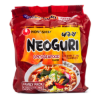 Nongshim Neoguri Instant Udon Type Noodles, Spicy Seafood Flavor, Family Pack 120g*4 480 g