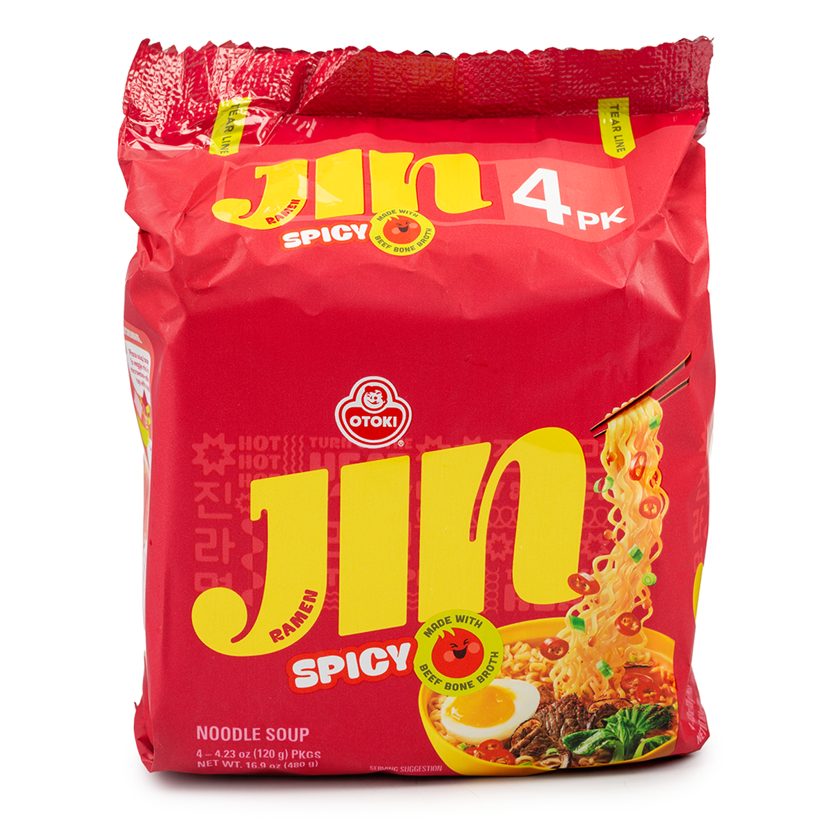 Otoki Jin Ramen, Spicy 120g*4 480 g