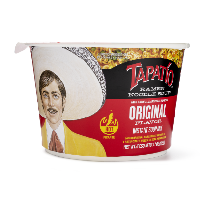 Tapatio Hot Ramen Noodle Soup Cup, Original Flavor 3.7 oz