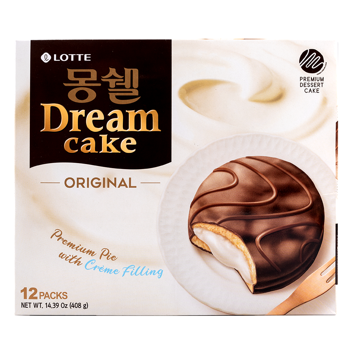 Lotte Moncher Dream Cake Fresh Cream 12pk 384 g