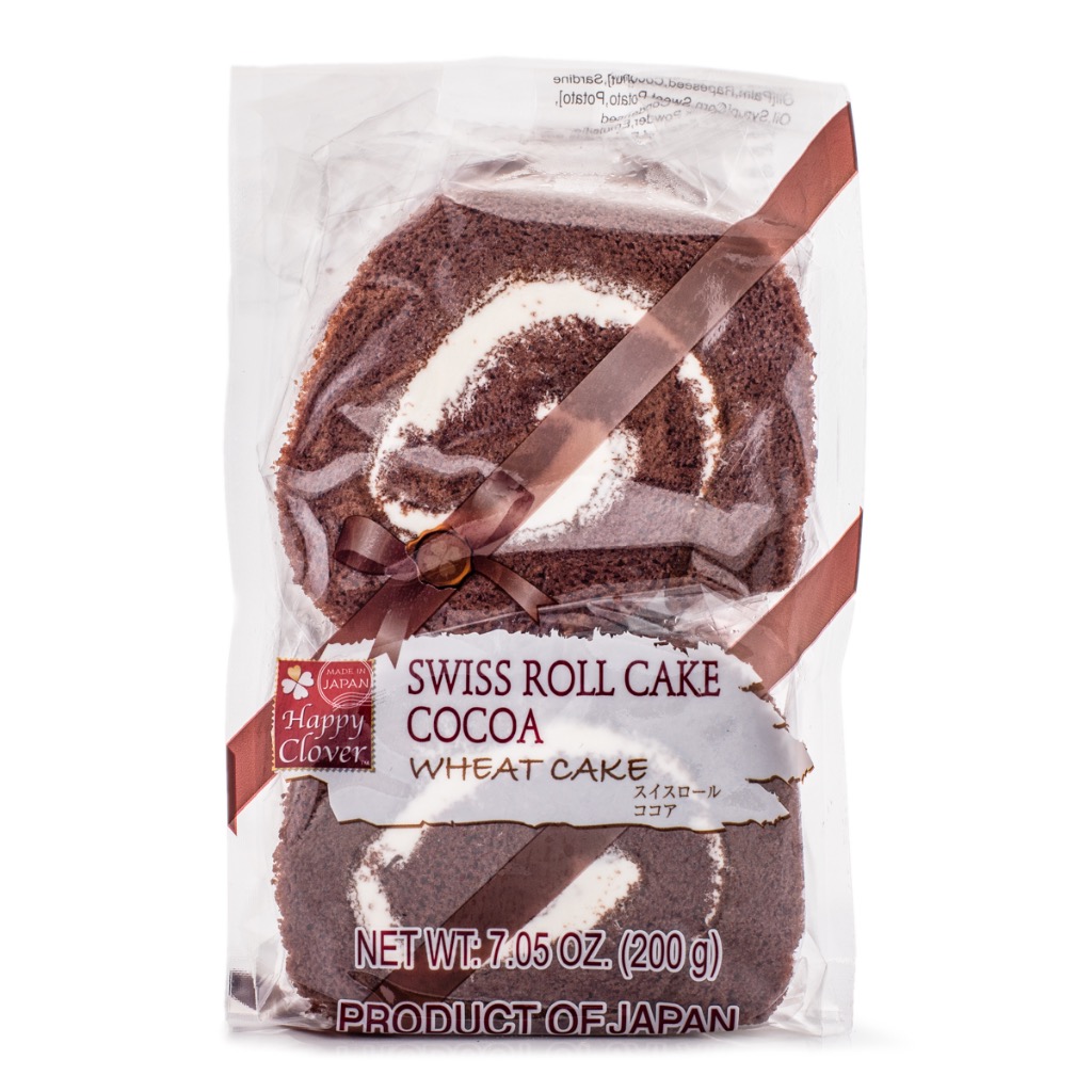 Happy Clover Swiss Roll Cocoa Flavor 200 g
