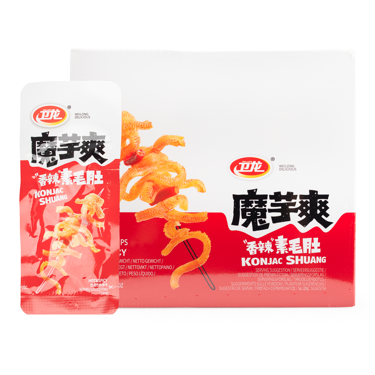 Weilong Hot and Spicy Konjac Snack 360 g