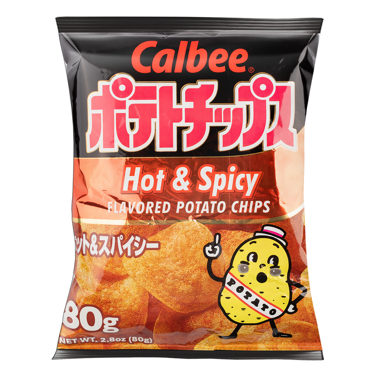 Calbee Potato Chips Hot & Spicy 80 g
